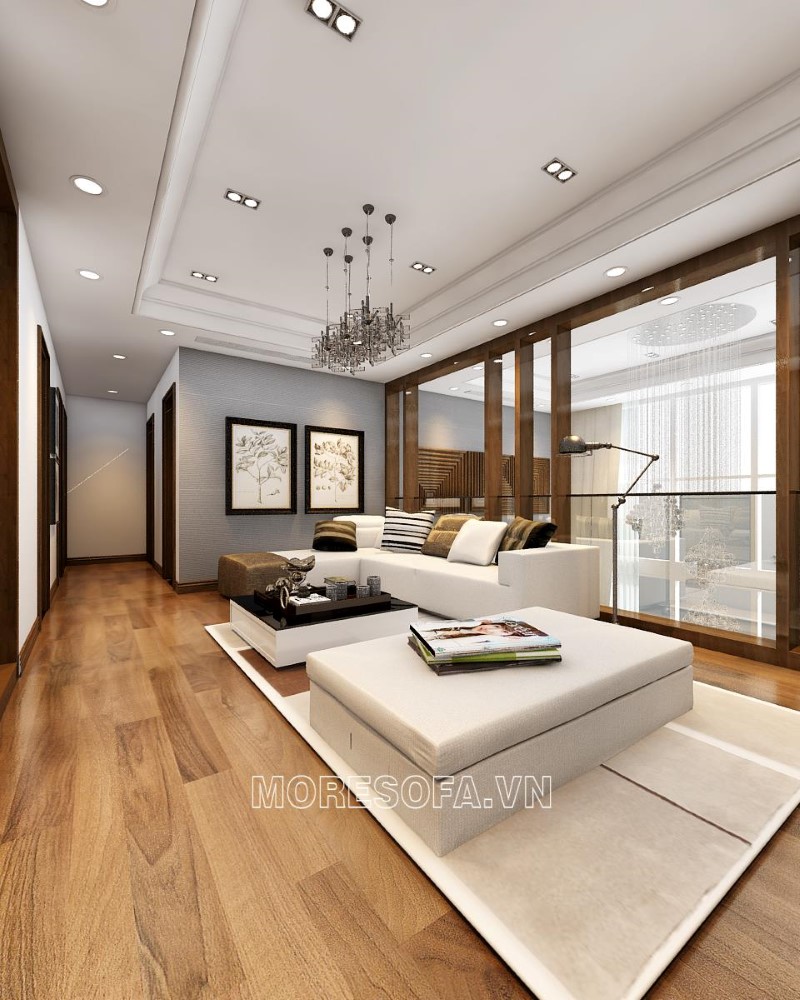 Ghế sofa chữ L nỉ đẹp